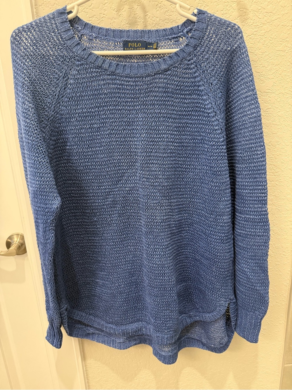 Ralph Lauren Blue Crewneck Knit Sweater